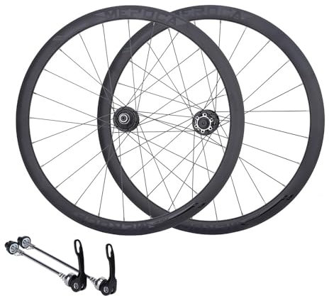 LSRRYD 700C Rennrad Laufrad Satz Schnellspanner Nabe Mit Abgedichtetem Lager Für 8 9 10 11 Gänge Kassette Scheibenbremse 40mm Doppelwandige Aluminiumfelgen