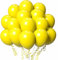 Luftballons Geburtstag [100 Stück] • 30cm Premium Ballons aus 100% Naturlatex • für Luft und Helium • Deko Dekoration Kindergeburtstag Partydeko Party, Farbe: Gelb