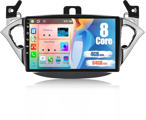 4G+64G CAMECHO Android 13 Radio Coche para Opel Corsa 2015-2019/Opel Adam 2013-2016 con Carplay Android Auto GPS,8-Core丨Pantalla de 9 Pulgadas con Bluetooth DSP RDS MirrorLink