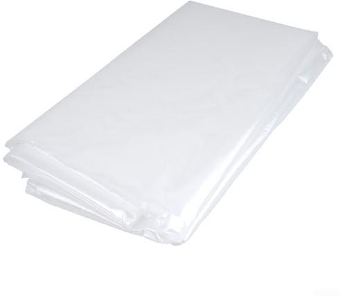 FACULX Bâche transparente en plastique PE pour serre - Bâche épaisse et imperméable pour isolation de jardin - 2 m x 10 m