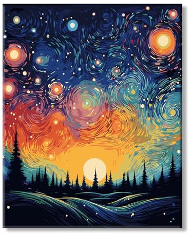 77iiAii Malen nach Zahlen Erwachsene, DIY Handgemalt Ölgemälde Kit Paint by Number Adult Mit 3 - Pinseln und Acrylfarbe knitterfreie leinwand Kit - 40 X 50 CM