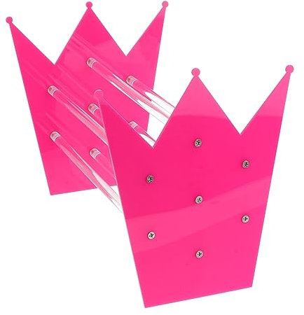 Yardenfun Porta Fasce Capelli Organizer Rosa Supporto Espositore Cerchietti Donna Per Conservare e Ordinare Fasce e Accessori Capelli Stand Compatto Per Tavolo Anticipo Ingombro