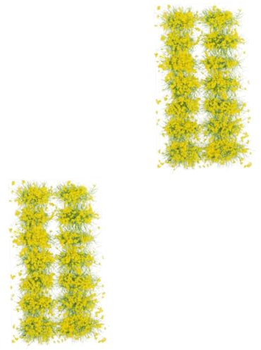 HOODANCOS 2 Boxen Mini-blumencluster Gras Für Statisches Landschaftsmodell Realistische Blumenvegetationsgruppen