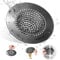 Wokdada Black Kitchen Sink Strainer, Flippable Mesh Sink Strainer, 304 Stainless Steel Sink Screen, Easy Clean Large Basket Strainer, Anti-Clog Garbage Disposal Cover Fit for Standard Kitchen Drain