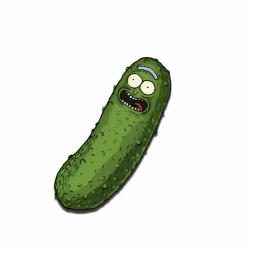 1 Stück/Los Mortys Pickles Ricks Anime Auto-Aufkleber, lustiger Auto-Aufkleber, wasserdichte Aufkleber für Kofferraum, Fenster, Motorrad, Stoßstange, Laptop