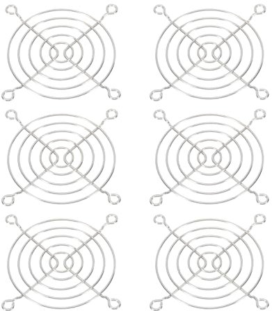 PATIKIL Rejilla para Ventilador de 80mm, 6 Unidades Protector de Acero Inoxidable 304 para Ventilador de Escape de 80mm Equipo de Ventiladores de Ordenador Diy