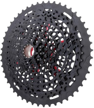 Zenlux 12 Gang Mountainbike Kassette XD 9-50T Ritzel Schwarz 9-50T Fahrrad Schwungrad Zahnräder 12S Kompatibel mit SRAM (XD 12S 10-52T)