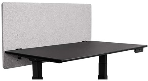 YJEUZCD Stand Up Desk Clamp-On Acoustic Desk Divider, Reduce Noise Privacy Panel, Under Table Dual-Use Desk Skirt, Home Office Sit Stand Workstations(Gray,31.5x31.5in)