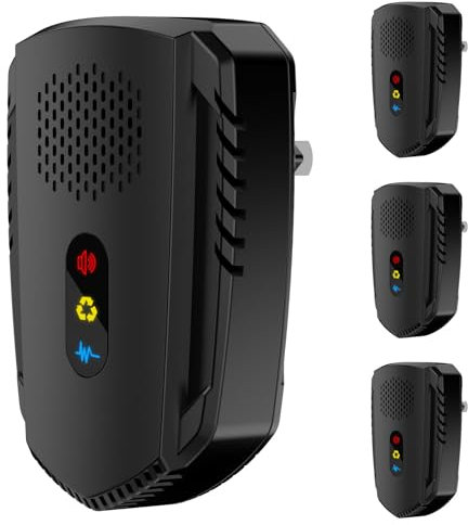 2025 Upgrade Ultrasonic Pest Repeller, 4PCS Powerful Mouse Repellent Plug In Pest Control - Effective Against Mice, Rats, Mosquitoes, Spider, Moths