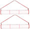 Dorccsi Ruban Anti-Mouches, 2 Rouleaux de Papier Collant de 13, 12 Pieds, Ruban Anti-Mouches Horizontal ou Vertical, Rouleau piège à Suspendu pour extérieur/intérieur, Serre, écuries, Jardin roulea