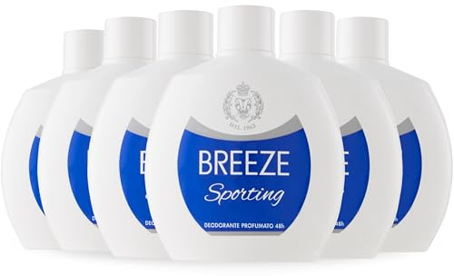 BREEZE | Deodorante Squeeze Sporting, 6x100 ml