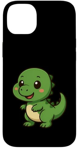 Niedliches Kawaii-Baby-Cartoon-Dinosaurier-Design Hülle für iPhone 14 Plus
