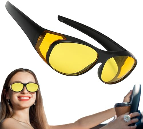 NevPuose Nachtsichtbrille – Infrarot-Schutzbrille, polarisierte, entspiegelte Gläser, Rahmen-Sonnenbrille, Schutzbrille für Outdoor, Radfahren, Fahren, Jagd, Abenteuer, Sichtbarkeit