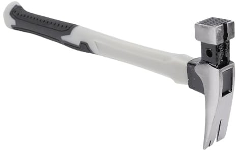 EIMSOAH Campinghammer, Leicht, Hochfest, Magnetischer Klauenhammer für Holzarbeiten, für Outdoor-Enthusiasten, Eisen, Kohlefaser, Gummi (10oz)