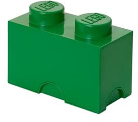 Room Copenhagen LEGO Storage Brick With 2 Knobs, in Dark Green