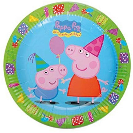 Peppa Pig - Set de 8 platos, 23 cm (Verbetena 016000721)