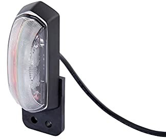 Hella 2XS 205 020-151 Umrissleuchte - Begrenzungsleuchte - Anhänger - Wohnwagen - LED - 24V - ADR/GGVS/ECE/CCC - Kabel: 500mm - seitlicher Anbau