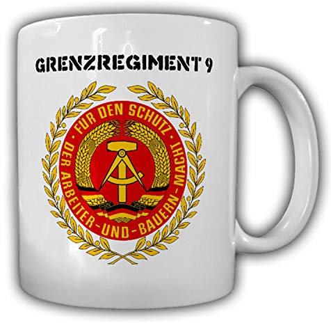 Grenzregiment 9 DDR NVA Deutsche Demokratische Republik Abzeichen - Tasse #13222