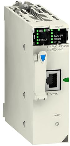 Schneider Electric network module, Modicon M340, Modbus/TCP, 1 x RJ45, flash memory card