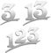 Hausnummer Edelstahl - Hausnummernschild gebürstet - 2-stellig/Höhe 20 cm - Zahlen wählbar 1-9 mit Buchstaben oder 10-99 / Hausnummer & Buchstaben Wunsch Türschild