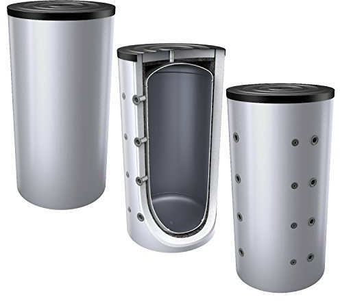 800 Liter Pufferspeicher/Heizungsspeicher - Warmwasserspeicher für Heizungswasser, ohne Wärmetauscher, inkl. Isolierung. Für Brauch- und Trinkwasser siehe emaillierte EWS8B Reihe.