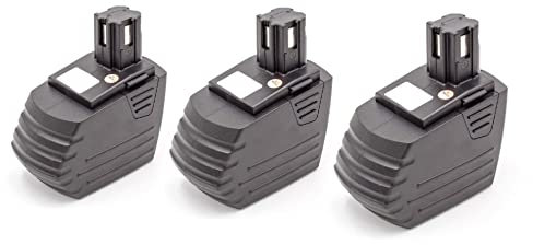 vhbw 3X Batterie Compatible avec Hilti SFL 12/15, SF 151-A, SFH 151-A, SF 150-A Outil électrique (1500 mAh, NiMH, 15,6 V)