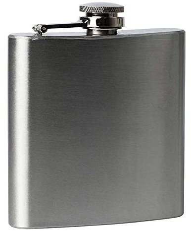 Petaca de acero inoxidable con bolsillo para botellas de whisky, capacidad para 1 4, 5, 6, 7, 8, 9, 10 y 18 oz.