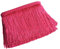 Yalulu 10 Meter Länge 10cm Breite Quaste Seide Fransen Geschnitten Fransenborte Kostüm Quaste Trimmen Apparel Fransenband Nähzubehör (Rose Rot)