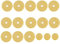 Bnineteenteam 16 Stück Filzmaterial Flöte Pads Set Open Hole Pads für Flöte Großes Ersatzteil für Flöte Zubehör Für Spielinstrumente