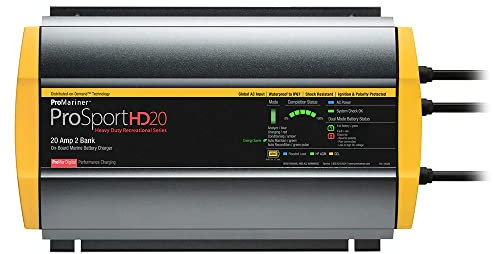 ProMariner ProSportHD 20 Global Gen 4-20 Amp - Chargeur de Batterie à 2 bancs