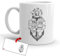 Kembilove Taza de Desayuno de Profesiones – Tazas de Café con Mensaje Un mar en Calma Nunca Hizo un Buen Marinero – Tazas de Té para Trabajadores y Profesionales – Taza de Cerámica de 350 ml