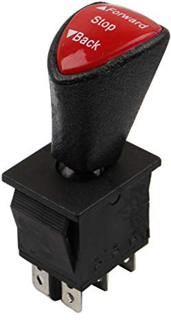 GUMEI Interruptor basculante Deslizante con Enclavamiento DPDT de 6 Pines hacia adelante y hacia atrás KCD4-604-6P