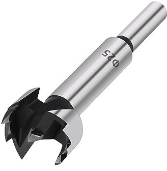 Vearter 1Pc Punta Forstner in acciaio al tungsteno, 25 mm Forstner Drill Bit per legno duro, Forstner punte per trapano per Lavorazione del Legno, Mobili, Foro della Cerniera Della Porta