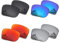Well-aimed Verres de rechange compatibles avec les lunettes de soleil Oakley Jupiter Squared OO9135 - Value Pack 401, Noir + iridium bleu + iridium rouge + iridium argenté, Taille unique