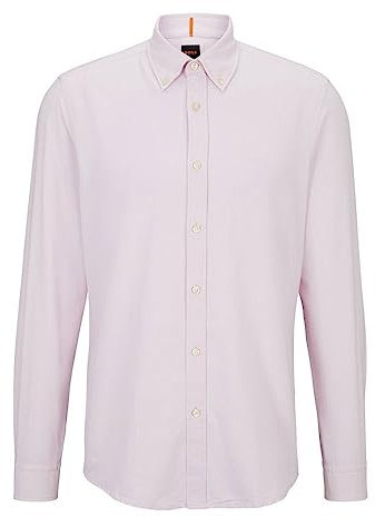 BOSS Men's Rickert Shirt, Light/Pastel Pink682, S