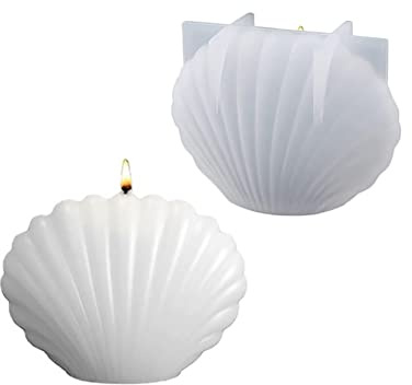 ISAKEN 3D Kerzengießform Kerzen Selber Machen Formen Set Schalenform Silikonform zur Kerzenherstellung Kerzenformen zum Gießen Silikonform für Die Herstellung Von Kerzen, Duftkerze, Aromasteinen
