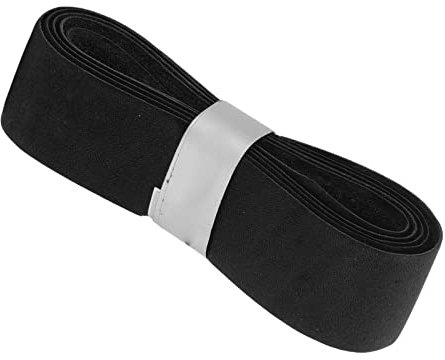 EVTSCAN Tennisschläger-Griffband aus Rindsleder, für Tennis, Pickleball, Squash, Badminton und Racquetball, langlebig und saugfähig, einfach anzubringen(Schwarz)