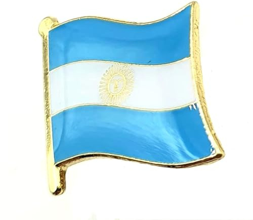 Pin de insignia de bandera de país de Argentina Argentino Metálico Esmaltado