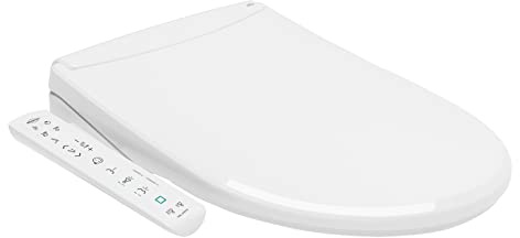 MEWATEC O100-V Dusch-WC Aufsatz - V-Form - mit Seitenbedienteil & Booster-Funktion für mehr Druck -