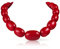 ZAVANA Große Statement-Halskette für Damen und Teenager-Mädchen, handgefertigte Boho Chic Chunky Halskette für Frauen, klobige rote Kette, eleganter Bohemian Modeschmuck für Frauen