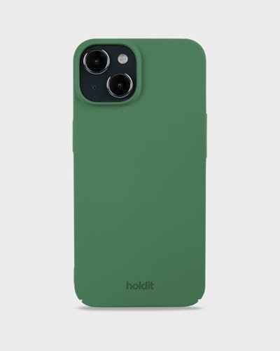 holdit Slim Case iPhone 14/13-1mm Ultra Thin - Hard Case in Recycled Polycarbonat - Forest Green