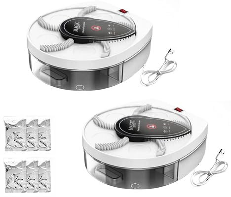 MAGIC SELECT 2X Attrape Mouches Électrique Rotatif à 360°. Piège à Mouches avec Prise USB et Support Mural pour Maison, Cuisine, Restaurant, Hôtel, Bar.