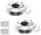 2X Atrapa Moscas Eléctrico Giratorio 360°.Trampa para Moscas con Batería de 72 h y Cable USB de Carga para Casa, Cocina, Restaurante, Hotel, Bar.