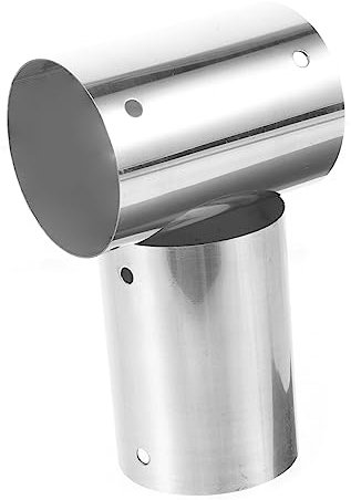 WOONEKY 2Pcs Stainless Steel Handrail Connector for Stair Railing Pipe Fitting for Cable Railing Tube Connector Handrail Extension Fitting Durable Accessories