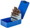 UK Drills 25 Piece Cobalt Set, Sizes 1.0mm - 13.0mm, Fully Ground, High Performance Cobalt Steel Drill Bit, Split Point 135 Degrees, For Use On Alloy & Hardened Steel and Cast Iron
