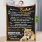 LDFHOIN Kuscheldecke Personalisierte Geschenke,Decke An Meine Sohn Deutsch Mutter zu Sohn Briefdecke Positive Ermutigung und Liebe Sohn Flanelldecke