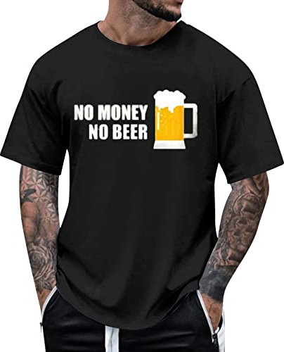 Herren Sommer Oktoberfest Mode Lässig 3D T-Shirt Kurzarm Shirt Herren V Ausschnitt