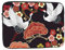 Housse pour ordinateur portable, motif grue et héron, motif oiseaux volants, sac de transport pour ordinateur portable de 17 pouces
