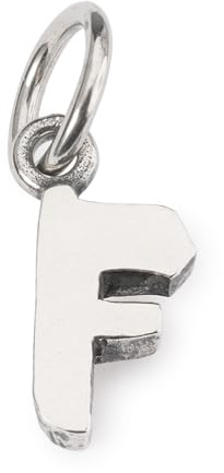 Trollbeads Buchstaben Anhänger für Armband Kette Schlüsselanhänger Geschenkidee Sterlingsilber (F)