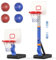 nmoiww 33,3-43,7 Zoll Kinder-Basketballkorbständer höhenverstellbar, mit 4 Bällen und 1 Luftpumpe, In- und Outdoor-Aktivitätssportarten, Basketballkorb-Sportspielset, Geeignet für Kinder ab 3 Jahren